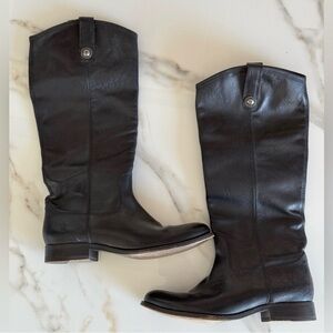 Frye Melissa riding boot 7 women’s black leather